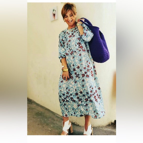 ZARA WOMAN MIDI FLORAL DRESS WITH RUFFLES SIZE L Bloggers Fav - Picture 11 of 13